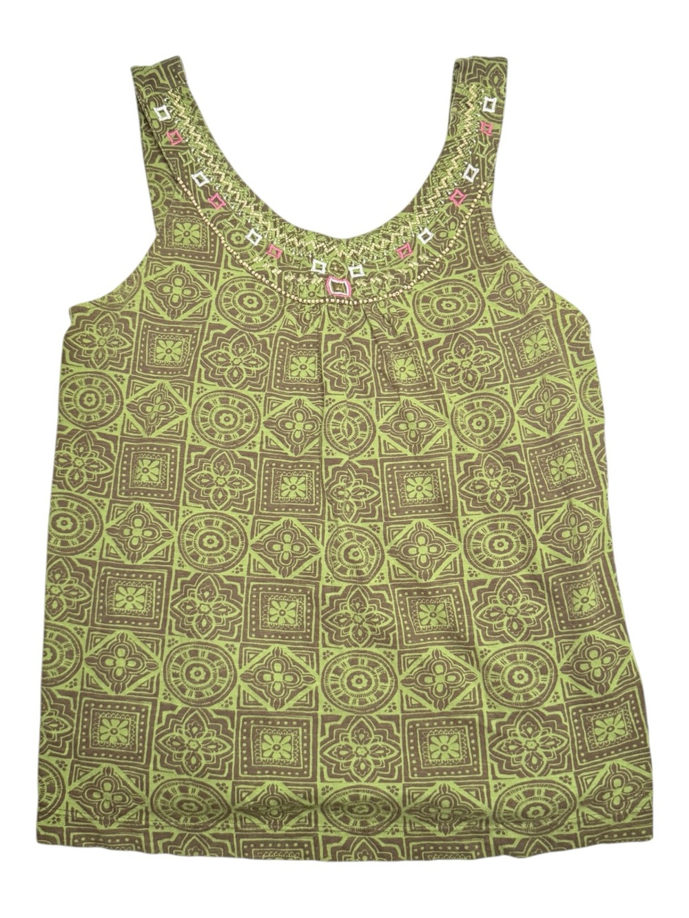 Tommy Hilfiger Green Tropical Blouse Size Medium